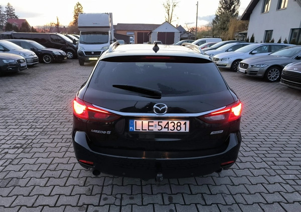 Mazda 6 cena 53999 przebieg: 186000, rok produkcji 2017 z Tuchola małe 466